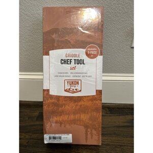 Griddle Tool Set Heat Resistant Handle Non Stick Surface Stainless Steel 6 Piece